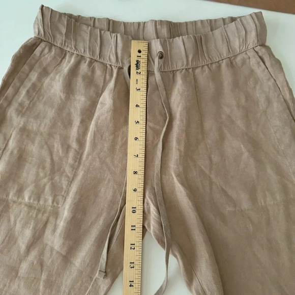 Enzo Costa Easy Pants French Linen Lightweight Summer Women’s size 3 Medium - Picture 13 of 16